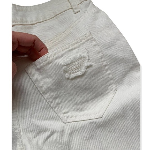 NWT AFRM Distressed White Skinny Jeans. Size 24 - Picture 5 of 7